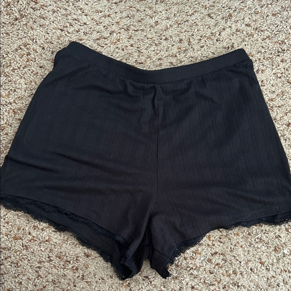 Abercrombie & Fitch Black Lounge Shorts